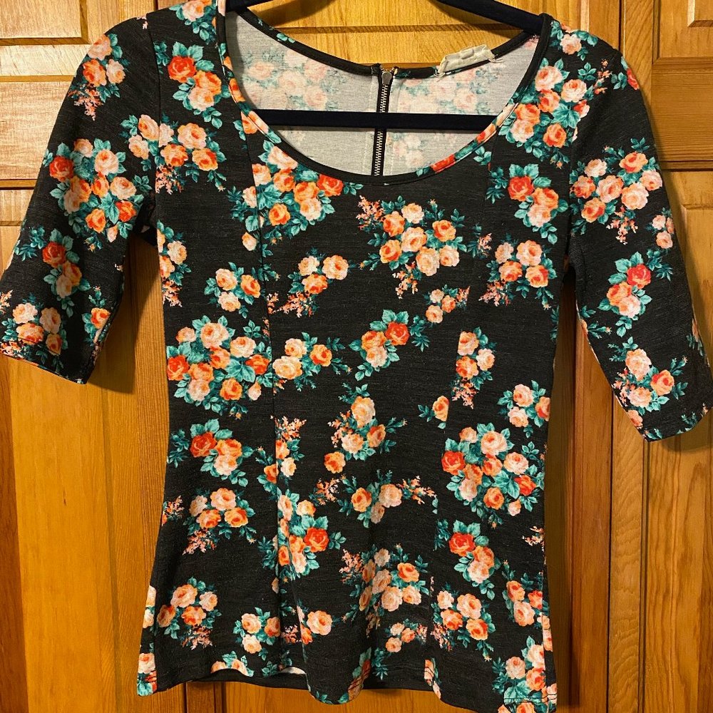 Kirra Floral 3/4 Sleeved Top